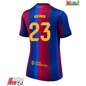 Barcelona Jules Kounde #23 Primera Equipación Mujer 2026-27 Manga Corta